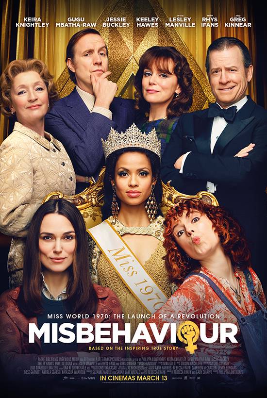 The movie poster for Misbehaviour.