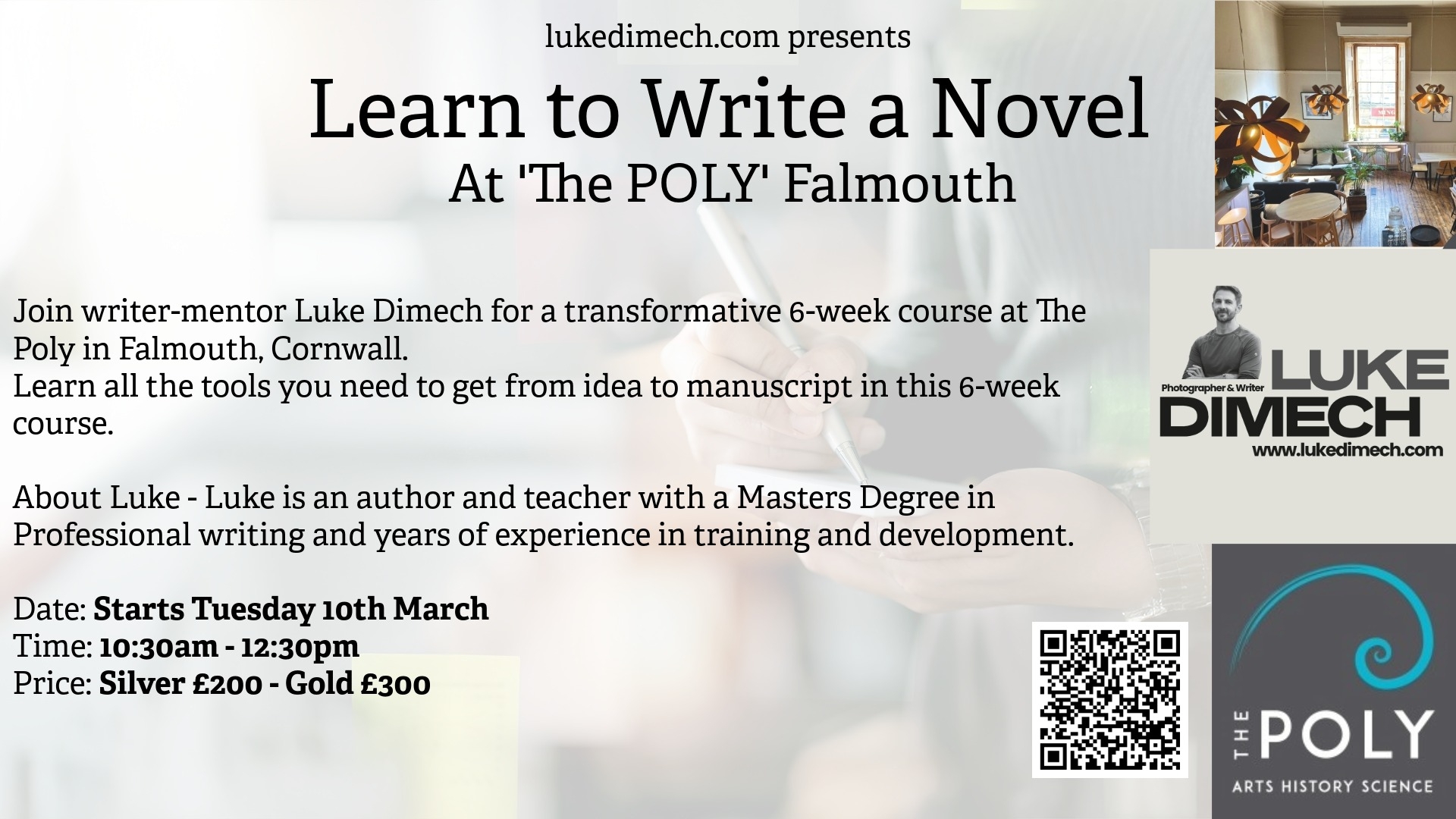 Novel Writing 6 Week Course — Cornwall 365 What's On