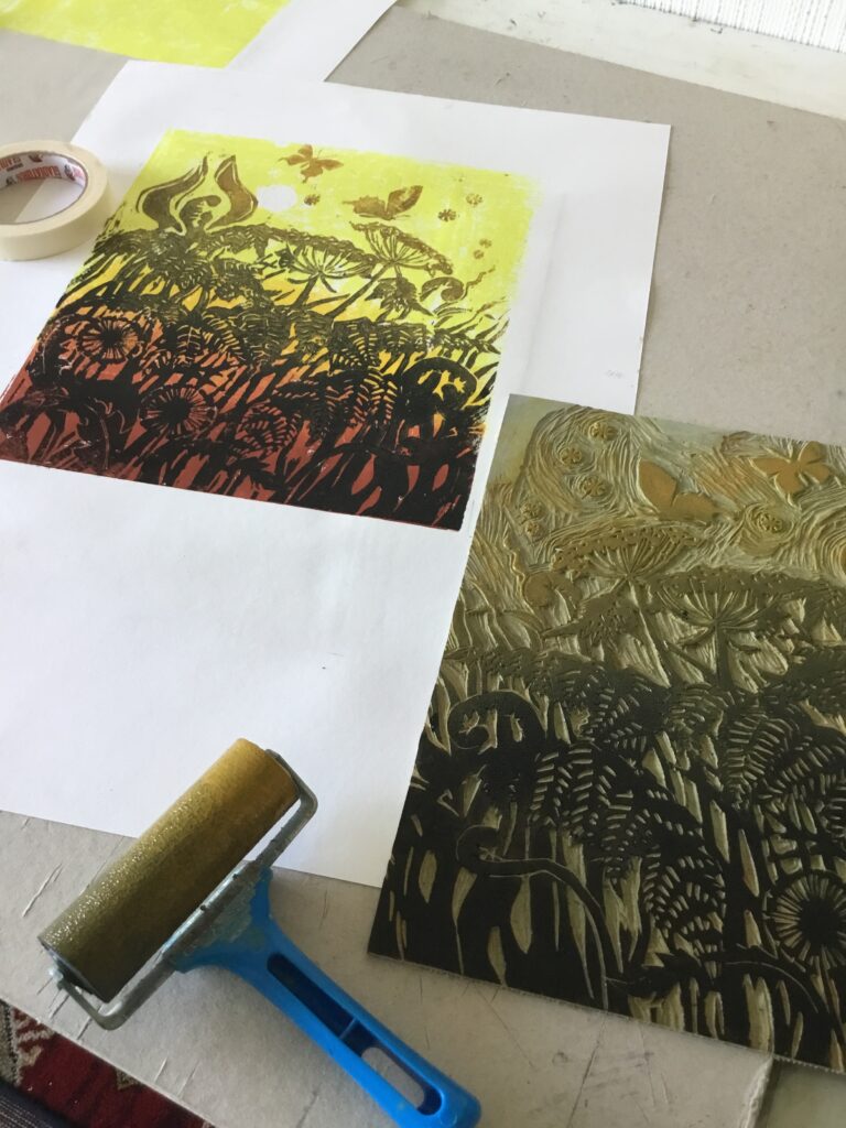 Linocut Printmaking